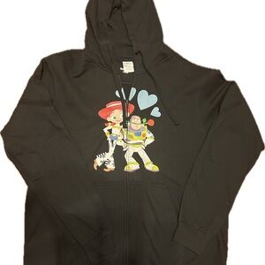 Woman's Black Hoodie with Toy Characters. NWOT